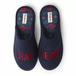 Dearfoams Men's Deafoams, Tyler Holiday Scuff Slipper